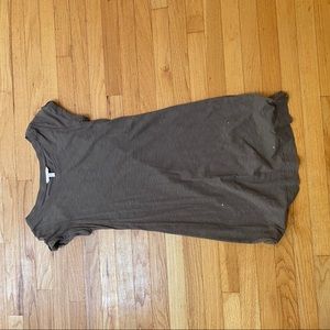 BANANA REPUBLIC BROWN SMALL T-SHIRT DRESS size S